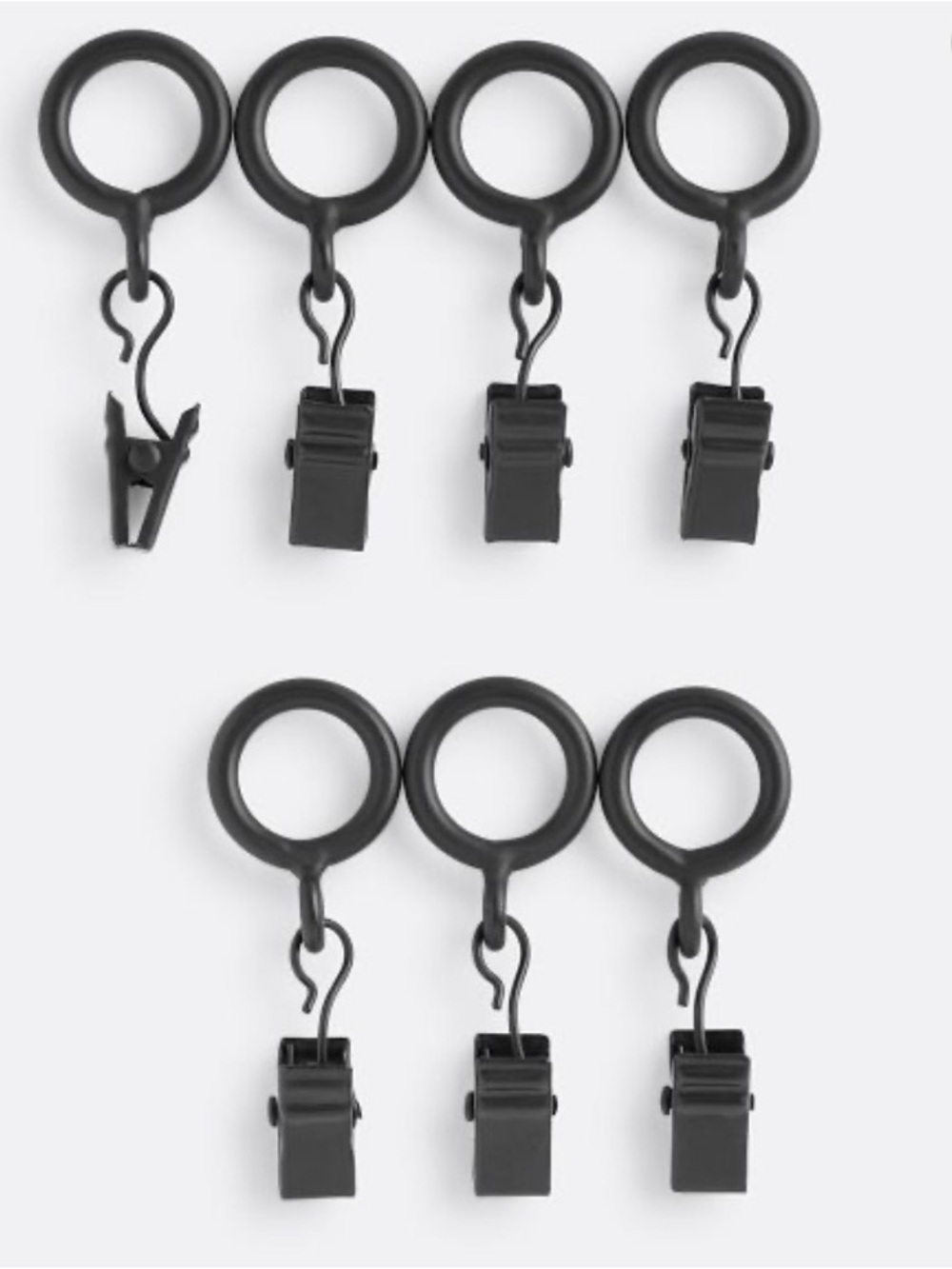 Rejuvenation Oil Rubbed Bronze Cafe curtain Rings - 36